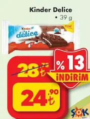 KİNDER DELİCE KEK 39 G fiyat ve kampanya bilgisi